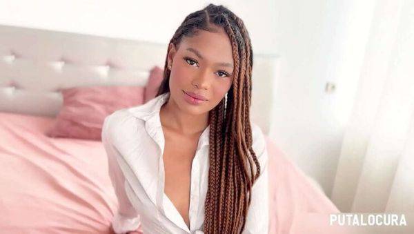 Enjoy watching the uncensored scene called : Sexy Ebony Sara Isabel Rides Torbe's Cock with Her Big Booty in Hot Doggystyle Action