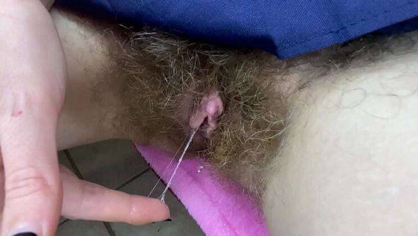 Play this uncensored movie of : Cutieblonde's Hairy Pussy Close-Up: Big Clit Masturbation & Wet Orgasm