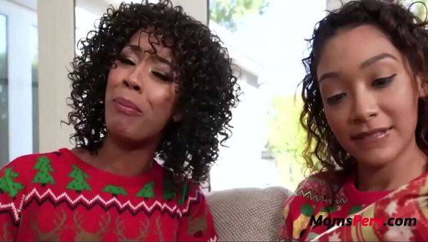 Enjoy watching the hardcore movie titled : Stepmom and Teen Slut Celebrate Christmas with Hardcore Threesome - Misty Stone, Sarah Lace