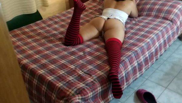 Stream this uncut scene named : Step Dad Watches Teen Masturbate and Fingers Her Shaved Pussy - Homemade Amateur Cuckold