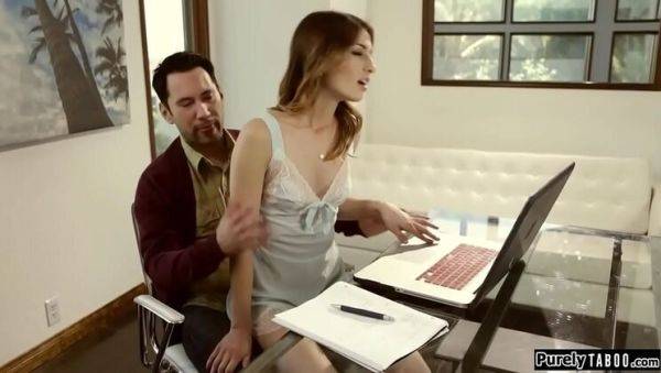 Stream complete scene : Teen Stepdaughter Kristen Scott Seduces Stepdad with Deep Throat and Blowjob