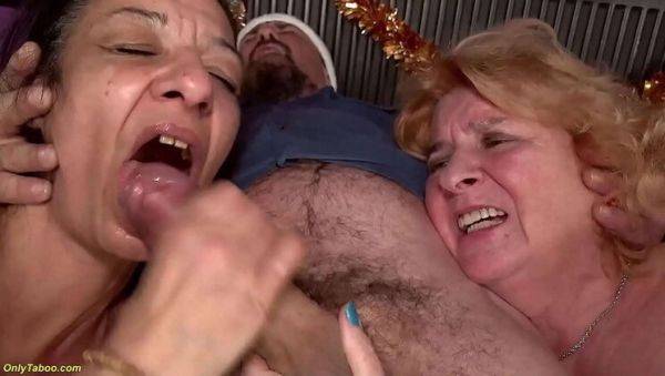 View the hardcore movie named : Hot Christmas Orgy with Mature Milfs and Grannies - Groupsex Party