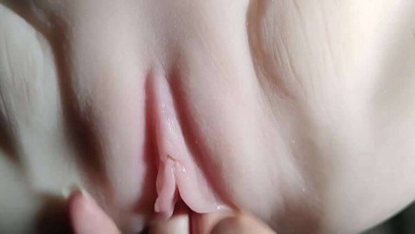 Watch hardcore clip named : Daily Anal and Handjob Fun with Sex Doll - Big Pussy Close-Up