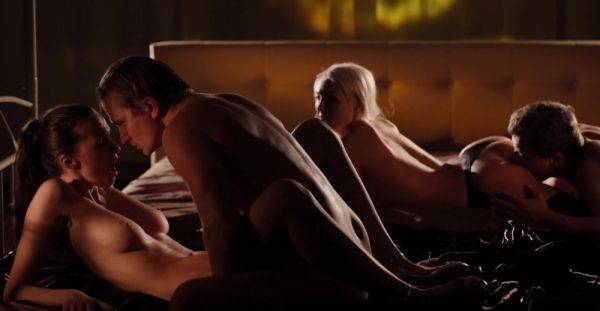 View the full clip titled : Dashing girls swap lovers in charming foursome in the middle of the night