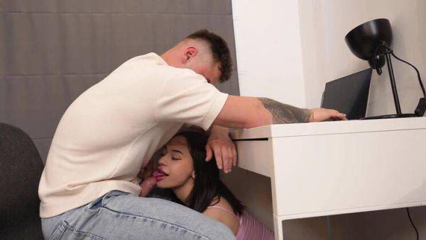Watch the hardcore scene of : Asian Teen Roxy Muray Blowjob and Cowgirl Sex with BWC in Homemade 4K