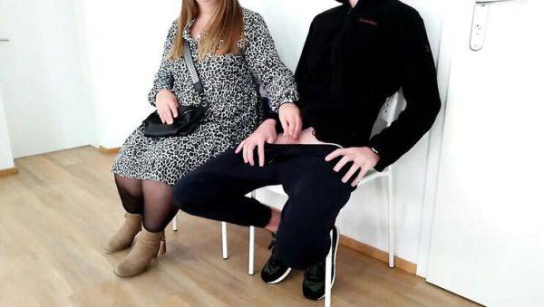 Stream the uncut clip titled : Amateur Ukrainian MILF with Big Natural Tits Gives Handjob to Step Son - Homemade Cumshot