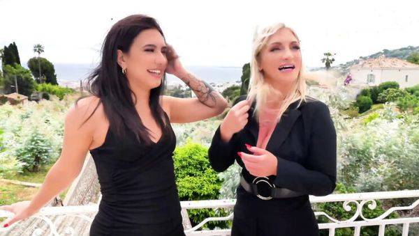 Stream the complete scene : Two French Girls Fucked Hard by Big Cock in HD Hindi Audio Porn