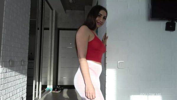 View this uncut scene : KrissWild Deep Throat Blowjob and Cum Swallowing with Big Cock Step Mom