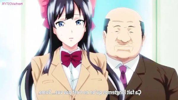 Enjoy watching this uncensored clip : Robbie Roy Fucks Teacher in Front of Boyfriend - Anal Creampie Hentai