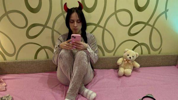 Enjoy watching HD video named : Stepdad Punishes Stepdaughter For New Phone - Blowjob And Cowgirl Riding