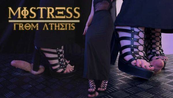 View the hardcore movie titled : Athens Mistress TamyStarly Ballbusting in Gladiator Heels - CBT Trample, Shoejob, Stomping