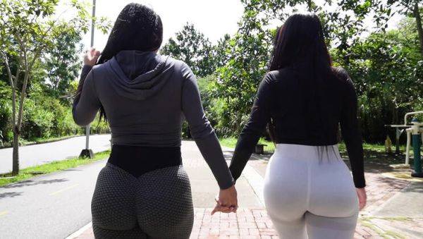 Play hardcore clip titled : Hard Anal Training With My Friend Jenifer Play - Rough Colombian Fitness Routine