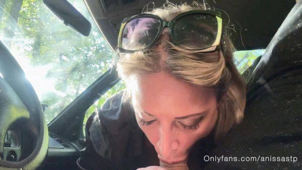 Stream this hardcore clip of : Stepmom Seduced By Stepson For Hot Car Sex - Anal & Blowjob Creampie