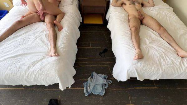 Stream the HD clip of : Blonde Wife Takes Double Creampie from Two Guys on Sofa