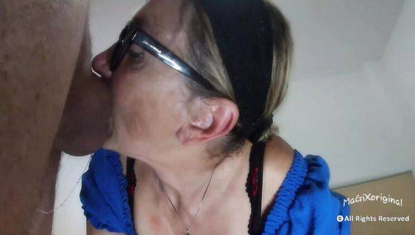 View the complete movie of : Blondie2307 Italian MILF Amateur Anal Blowjob with Big Cock Cumshot