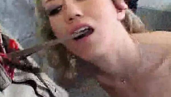 Play this uncut video named : Stunning Blonde MILF Alana Evans Takes Hard Anal Creampie in Stockings