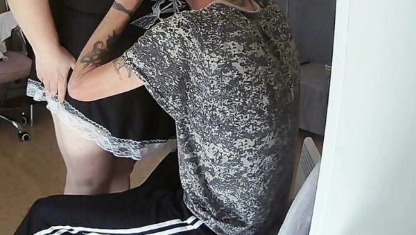 View the HD video called : Mature Maid Lights Up Dick and Gets Doggy Style Fucking