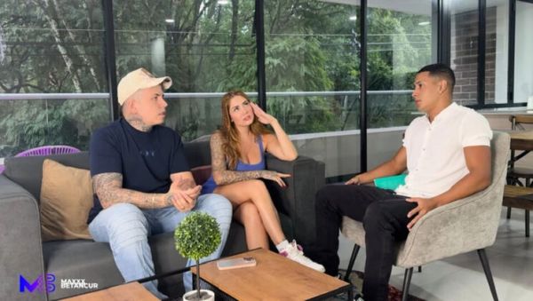 View the uncut video called : Sexy Colombian Couple Threesome with Horny Therapist Monique Fuentes - Big Tits, Big Ass, Rough Sex