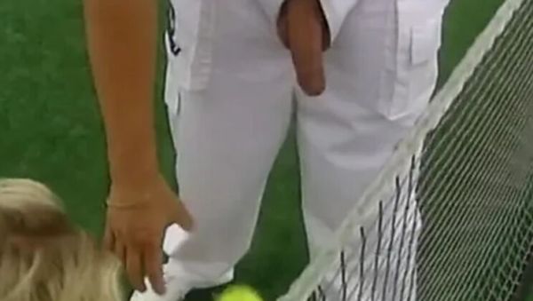 Play uncut clip : Vivian Schmitt gets her asshole rammed by her tennis coach outdoors