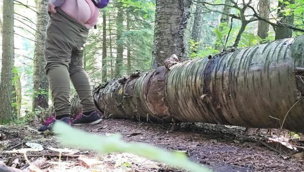 Enjoy watching the uncut movie named : Nerdy Faery Hiker Peeing in Forest - Amateur Outdoor Voyeur HD