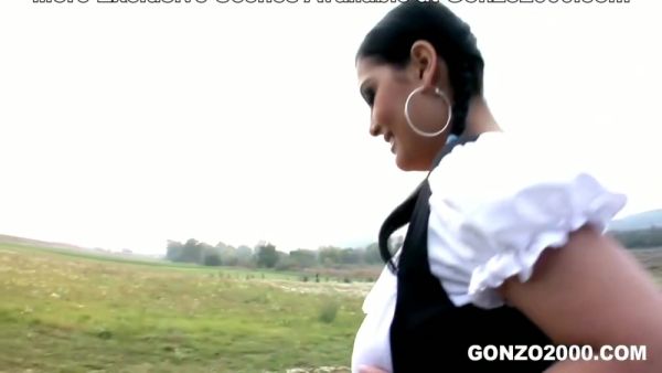 Watch HD clip titled : Jasmine Black And Freddy Dalton - Busty Peasant Girl Busts My Nuts At