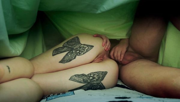 View the uncut clip titled : Steamy Step Mom Spooning Step Son in 4K - Taboo Bed Sharing & Hot MILF Action