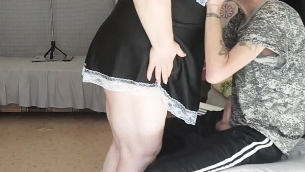 Enjoy watching the complete video called : Maid Fucked Doggy Style While Wife Away - Homemade Russian MILF BBW