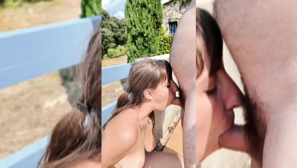 View this hardcore scene called : Daddy Fucks Me Hard on Terrace - Goodgirlanddad Amateur Hungarian MILF Creampie Outdoor