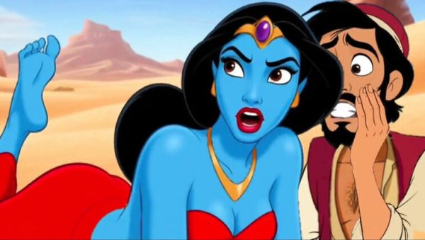 Watch hardcore clip called : Aladdin Cartoon Porn: Horny Genie Fulfills Dirty Desires in Sexy Anime Fantasy