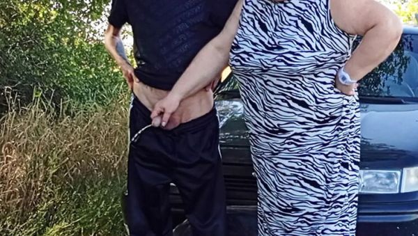 Stream HD video named : Zona901 Russian BBW Stepmom Pissing in Nature and Swallowing Cum