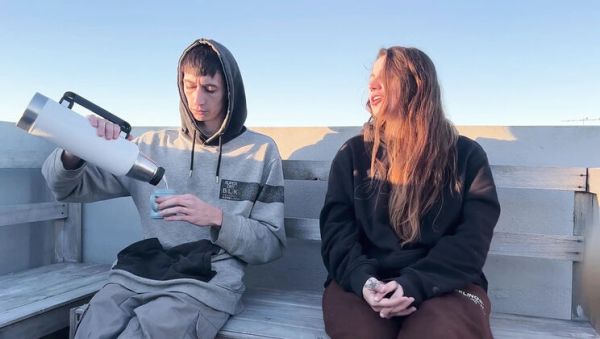 View the hardcore clip called : Neighbors Watch Me Suck Cock Outdoor - Latina Teen Blowjob & Creampie