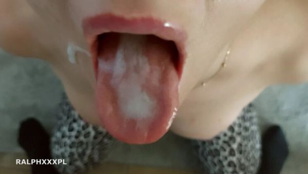 Enjoy watching this uncut video titled : Cheating Wife Swallows Neighbor's Cum - Amateur Blowjob