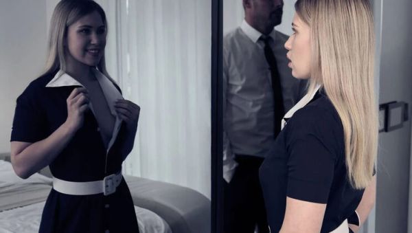 Watch this hardcore clip named : Halloween Stepdaughter Nika Nut Turns Wild Slut - Blonde Teen Face Fuck & Pussy Eating