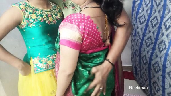 Enjoy watching this uncensored movie titled : Indian Desi Threesome with Neelimaa - Big Ass, Homemade Group Sex