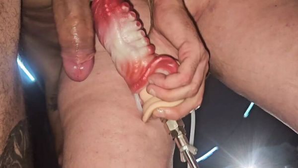 Watch this uncensored video titled : Close Up Fucking Machine Makes Sexy Wife Squirt Hard - Big Ass Australian Babe Gushing Orgasm