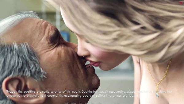 Watch this hardcore scene called : Sophia French Kisses Mr Gibbs Reward Step Mom Wife Bengali 3D Sex Animation