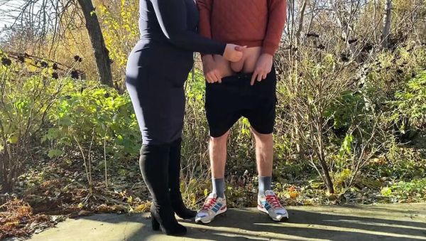 View hardcore clip : Obedient Stepson Cums for Ukrainian Step Mom Outdoor