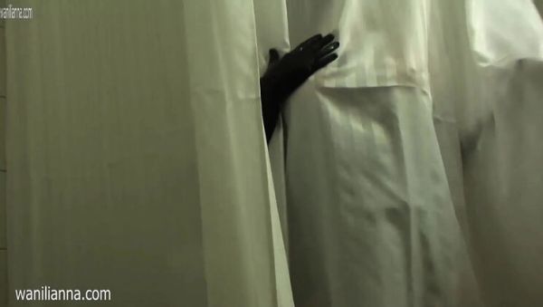 Watch full clip of : Masked MILF Wanilianna Perverted Shower Fetish with Latex Gloves and Dildo