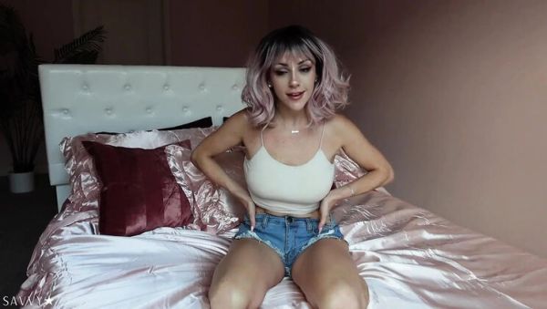 Play this uncut video of : SavvyStar Worships Huge Cock - Teen Big Natural Tits POV Dildo Play