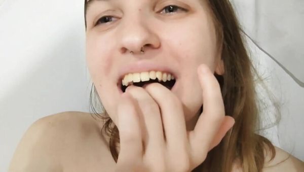 Enjoy watching hardcore movie of : Nitosha the Hot Brunette Squirts in Bathroom Solo