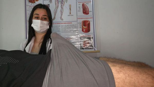 Stream uncut clip titled : Nurse Jennyferpimenta Faces Patient's Huge Erection in Hospital Handjob