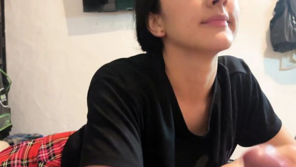 View this uncut scene : Young 18-Year-Old Indian Girl Swallows Dick and Milk in Homemade POV Blowjob