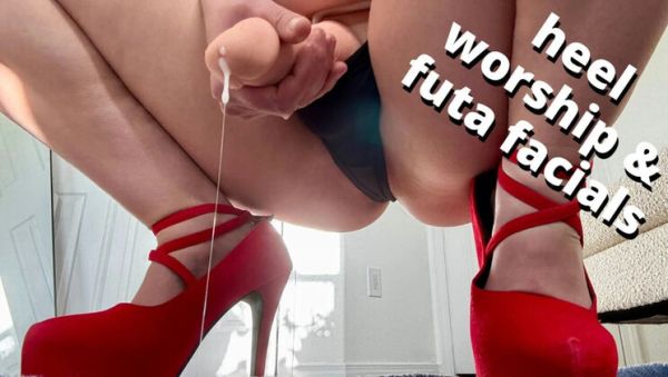 Play the uncensored movie titled : Futa Domme Heel Worship & Facial Cumshots Compilation - Veggiebabyy Full HD Video