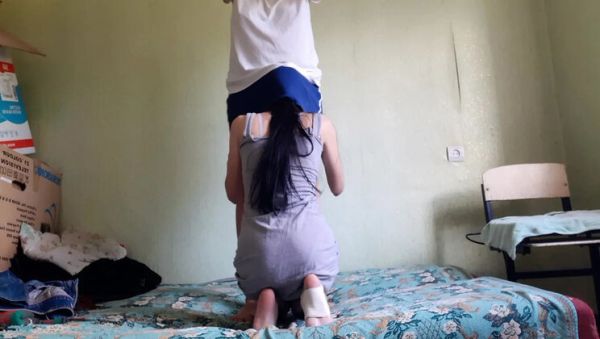 Enjoy watching this uncensored scene : Home Alone Lesbian Seduction: My Boyfriend's MILF Mom Licked My Pussy Under Skirt