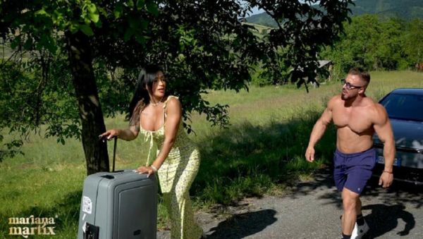 View the hardcore movie of : Big Ass Latina Mariana Martix Fucked Hard by Muscular Italian Man Outdoor