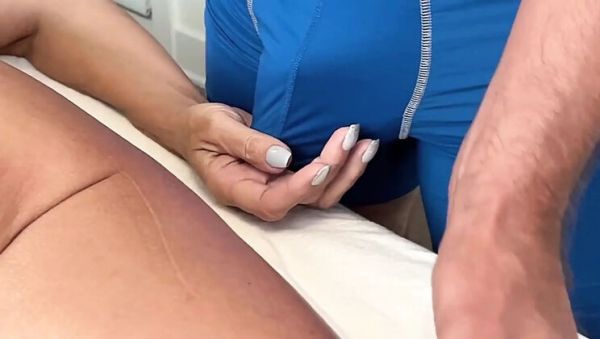 View hardcore scene titled : Big Tits Blonde MILF Bianca Jaguar Gets Massage Happy Ending with Big Cock Sucking and Fucking