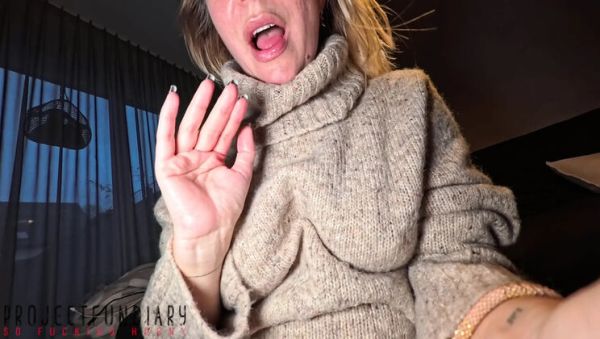 Enjoy watching uncut scene called : Curvy MILF in Sweater and Stockings Fucked Missionary POV Cumshot - Projectsexdiary