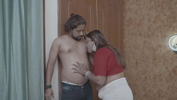 Watch this uncensored scene of : Indian Hot Aunty Seduces Neighbor For Big Hard Cock Hindi Audio