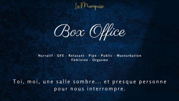 Watch the uncut clip called : French Amateur GF Sucks Your Cock in Cinema & Fingers Herself to Orgasm