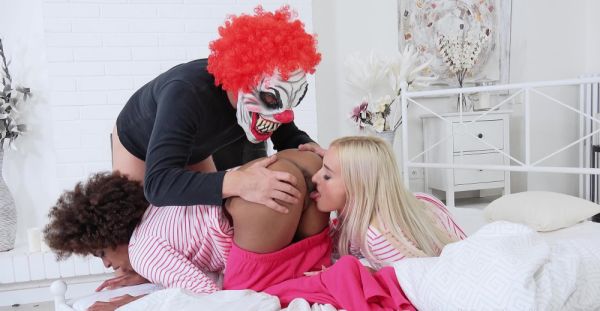 Play the uncensored clip named : Two cute teen babes Daisy Lee and Luna Coras*** share a big ebony cock